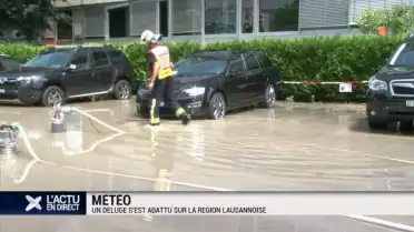 Un déluge s&#039;est abattu sur la région lausannoise.