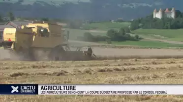 Les paysans contre la coupe budgétaire proposée à Berne