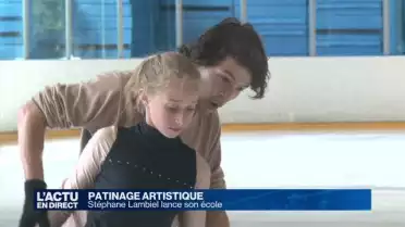 Stéphane Lambiel lance son école de patinage artistique