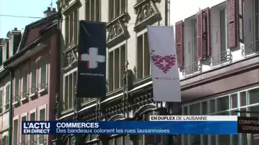 Lausanne se pare de symboles suisses...détournés !