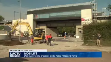 Découverte du chantier de la halte Fribourg Poya