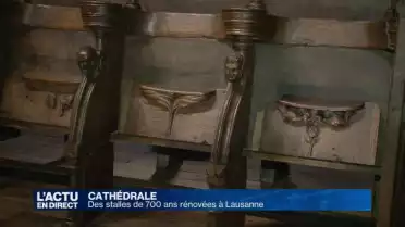 Cathédrale de Lausanne: des stalles de 700 ans rénovées