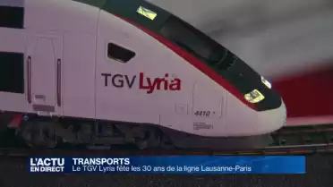 Le TGV Lyria fête les 30 ans de la ligne Lausanne-Paris