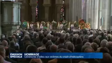 Cérémonie d&#039;adieu aux victimes du crash d&#039;hélicoptère