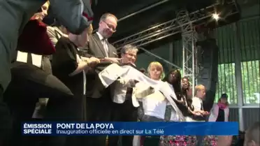 Inauguration officielle du Pont de la Poya sur La Télé