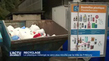 Fin du recyclage du plastique mélangé à Fribourg