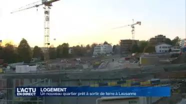 Un nouveau quartier sort de terre à Lausanne