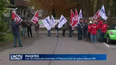 Pavatex: les 45 employés licenciés sont en grève