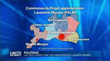 Lausanne-Morges: les Verts veulent créer une supracommune