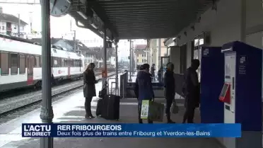 Deux fois plus de trains entre Fribourg et Yverdon-les-Bains