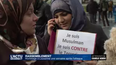 Charlie Hebdo: hommage à Lausanne 7 jours après l&#039;attaque