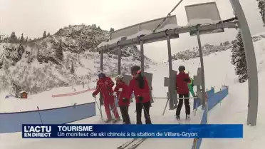 Un moniteur de ski chinois à la station de Villars-Gryon