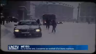 Il y a trente ans, Lausanne se parait d&#039;un blanc manteau