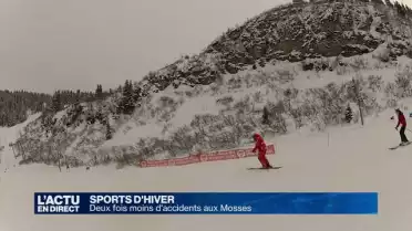 Les accidents de ski divisés par deux aux Mosses
