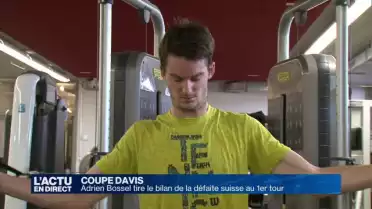 Coupe Davis: Adrien Bossel réagit face à la défaite de la Suisse au 1er tour