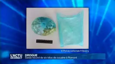 Saisie record de six kilos de cocaïne à Romont