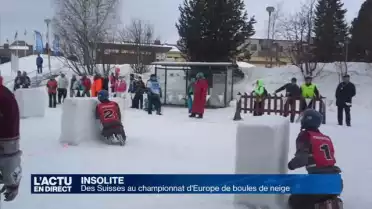 Des Suisses au championnat d&#039;Europe de boules de neige