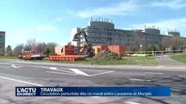 Circulation perturbée entre Lausanne et Morges