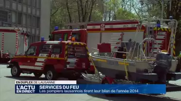 Les pompiers lausannois tirent leur bilan pour l&#039;année 2014