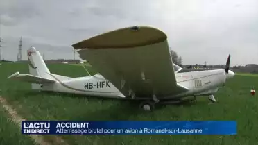 Un avion de tourisme s&#039;écrase à Romanel-sur-Lausanne