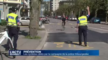 La police fribourgeoise vise la sécurité des cyclistes