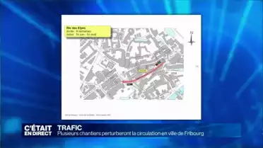 Résumé de la planification des chantiers routiers à Fribourg