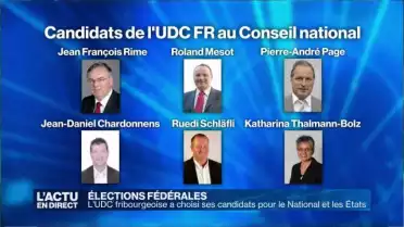 L&#039;UDC fribourgeoise choisit ses candidats aux fédérales