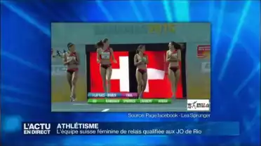 Les Suissesses du 4x100m qualifiées pour Rio 2016