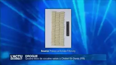 Quatre kilos de cocaïne saisis à Châtel-St-Denis