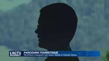 Montreux inaugure un banc dédié à Claude Nobs