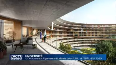 1200 logements étudiants sur le campus lausannois d&#039;ici 2020