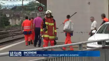 La gare de Lausanne paralysée par un incendie