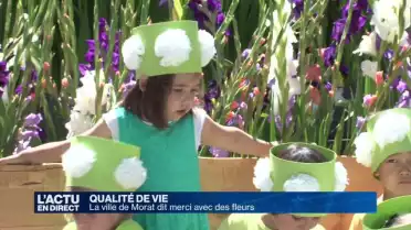 Qualité de vie: la ville de Morat dit merci avec des fleurs