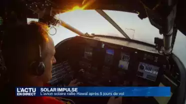 Solar Impulse rallie Hawaï après 120 heures de vol