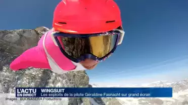 La pilote de wingsuit Géraldine Fasnacht sur grand écran