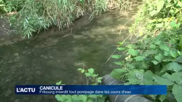 Fribourg et Vaud interdisent le pompage dans les cours d&#039;eau