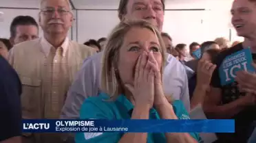Explosion de joie à Lausanne lors du verdict olympique