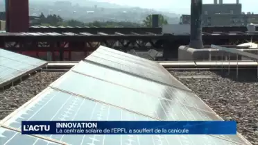 La centrale solaire de l&#039;EPFL a souffert de la canicule