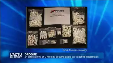 24 arrestations et 9 kilos de cocaïne saisis par la police