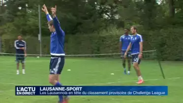 Le Lausanne-Sport en tête du classement provisoire de Challenge League