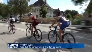 Près de 800 concurrents au triathlon d&#039;Yverdon-les-Bains