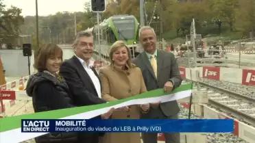 Le viaduc du LEB à Prilly a été inauguré