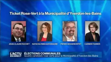 Quatre candidats rose-verts la Municipalité d&#039;Yverdon