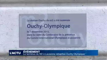 Le terminus du métro M2 à Lausanne rebaptisé Ouchy Olympique