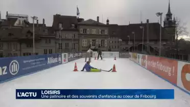 Une patinoire mobile est installée au cœur de Fribourg