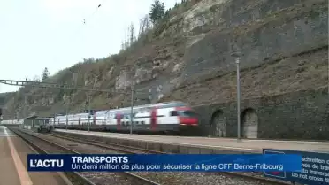 501&#039;000 CHF de plus pour la ligne CFF Berne-Fribourg