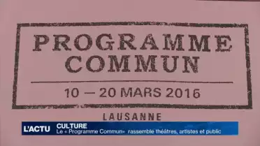Le «Programme Commun» rassemble théâtres, artistes, public