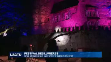 Gros succès pour le premier festival des Lumières à Morat