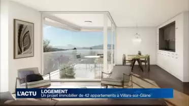 Un projet immobilier de 42 appartements à Villars-sur-Glâne