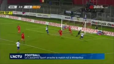 Le Lausanne-Sport arrache le match nul à Winterthur